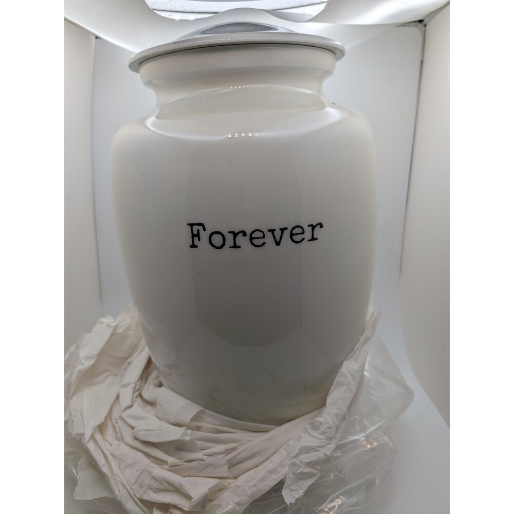 Ceramic Urn For Human Or Pet Remains. 11"